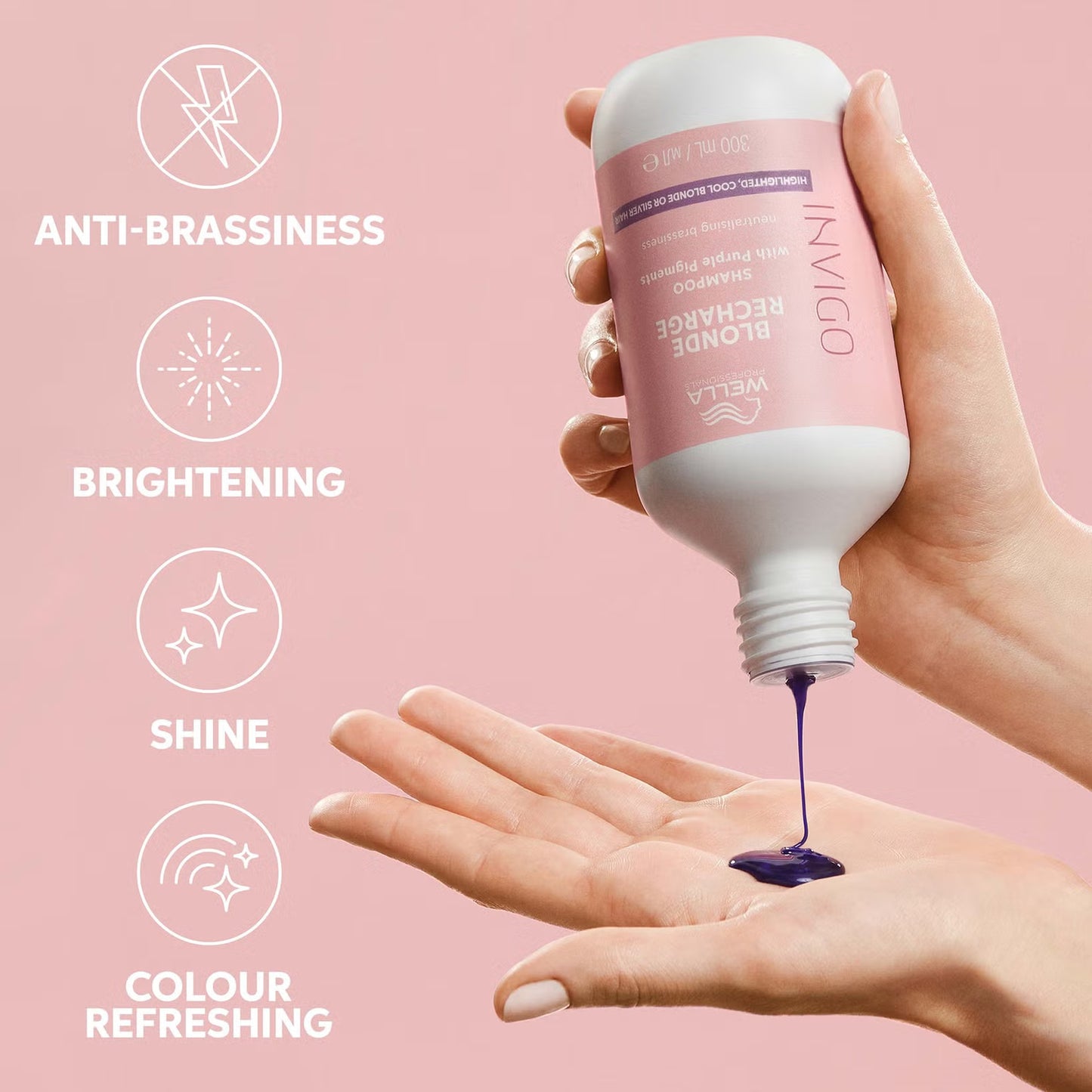 Wella Professionals Care Invigo Blonde Recharge Colour Refreshing Shampoo Cool Blonde 300ml